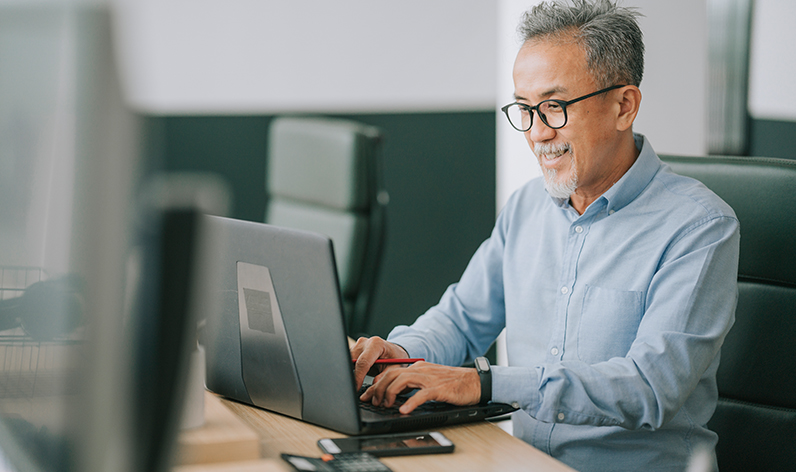 man at laptop