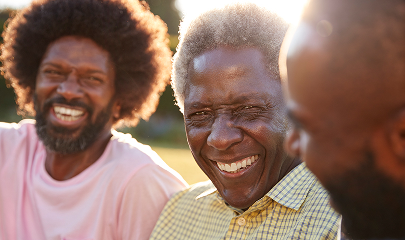 older man with sons