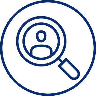 blue icon with wheelchair and crutch