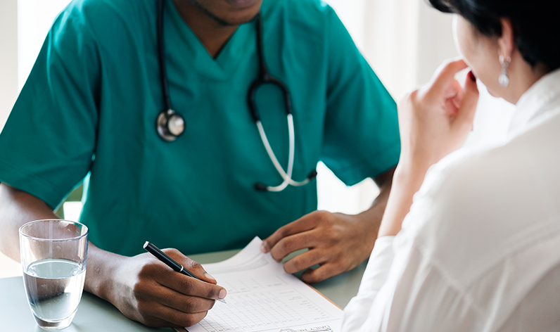 nurse in doctor's office